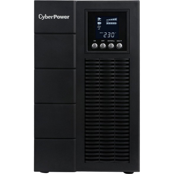 CYBERPOWER Online S 3000VA/2700W Tower UPS - 6* 12V/9AH - (4) IEC C13, (1)IEC C19*1, Terminal Block - USB & Serial Port & SNMP(OLS3000E)-2 Yrs Adv. Repl