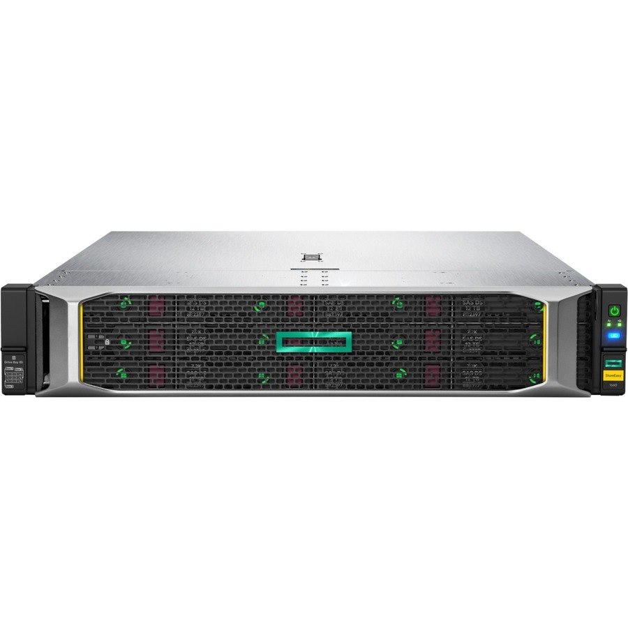 HPE StoreEasy 1660 12 x Total Bays SAN/NAS Storage System - 32 TB HDD - Intel Xeon Bronze 3204 Hexa-core (6 Core) 1.90 GHz - 16 GB RAM - 2U Rack-mountable