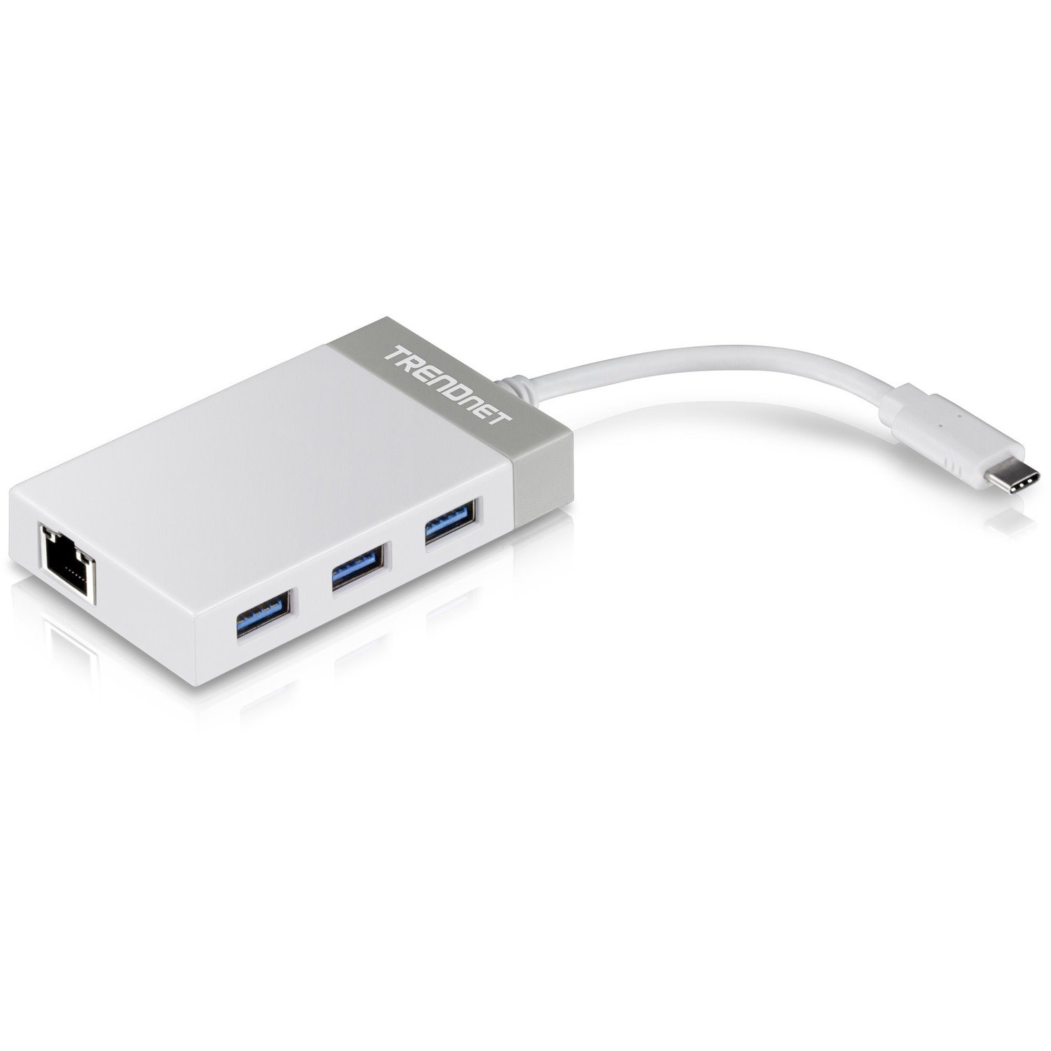 TRENDnet USB/Ethernet Combo Hub - New - USB Type C - External