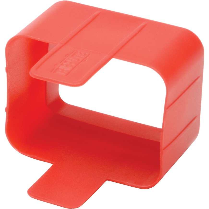 Eaton Tripp Lite Series Plug-Lock Inserts (C20 power cord to C19 outlet), Red, 100 pack