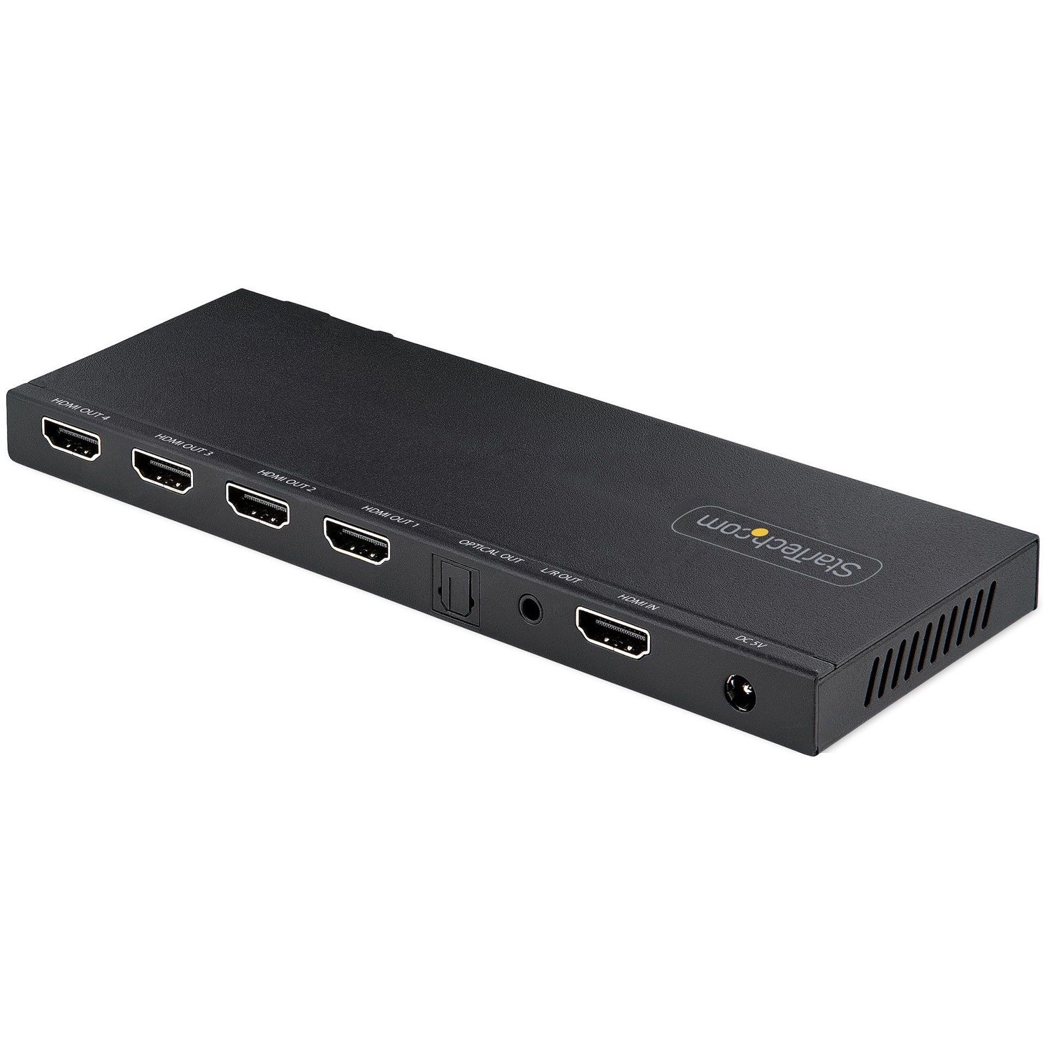 StarTech.com 4-Port HDMI Splitter, 4K 60Hz HDMI 2.0, 1 In 4 Out HDMI Splitter, 4K HDMI Splitter w/Built-in Scaler, 1x4 HDMI Display/Output