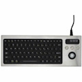 iKey Stainless Steel Keyboard with Integrated Trackball