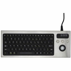iKey Stainless Steel Keyboard with Integrated Trackball