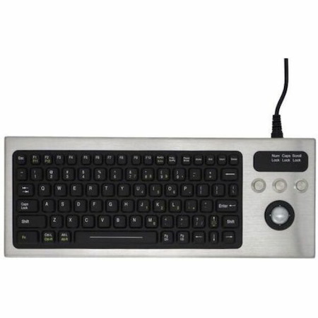 iKey Stainless Steel Keyboard with Integrated Trackball