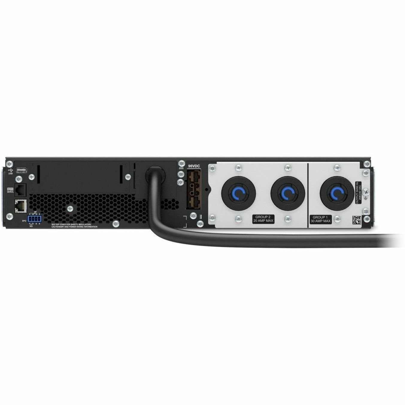 [TAA] APC Smart-UPS On-Line, 3kVA, Rackmount 2U, 208V, 2x L6-20R+1x L6-30R NEMA outlets, SmartSlot, Extended runtime, W/ rail kit, TAA