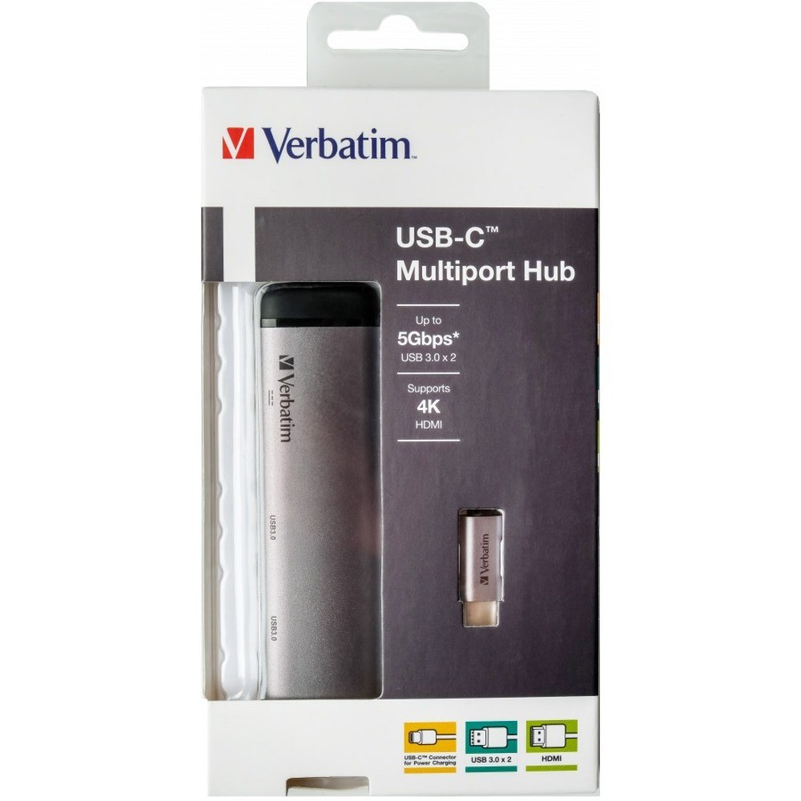 Verbatim USB Type C Dockingstation voor Smartphone, Notebook