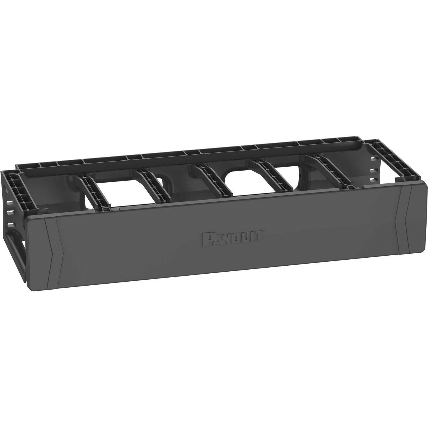 Panduit PatchRunner&trade;2 Horizontal Single Sided Manager, 2RU, Black