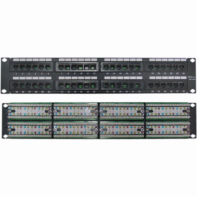 4XEM 48 Port CAT5E Rackmount Patch Panel