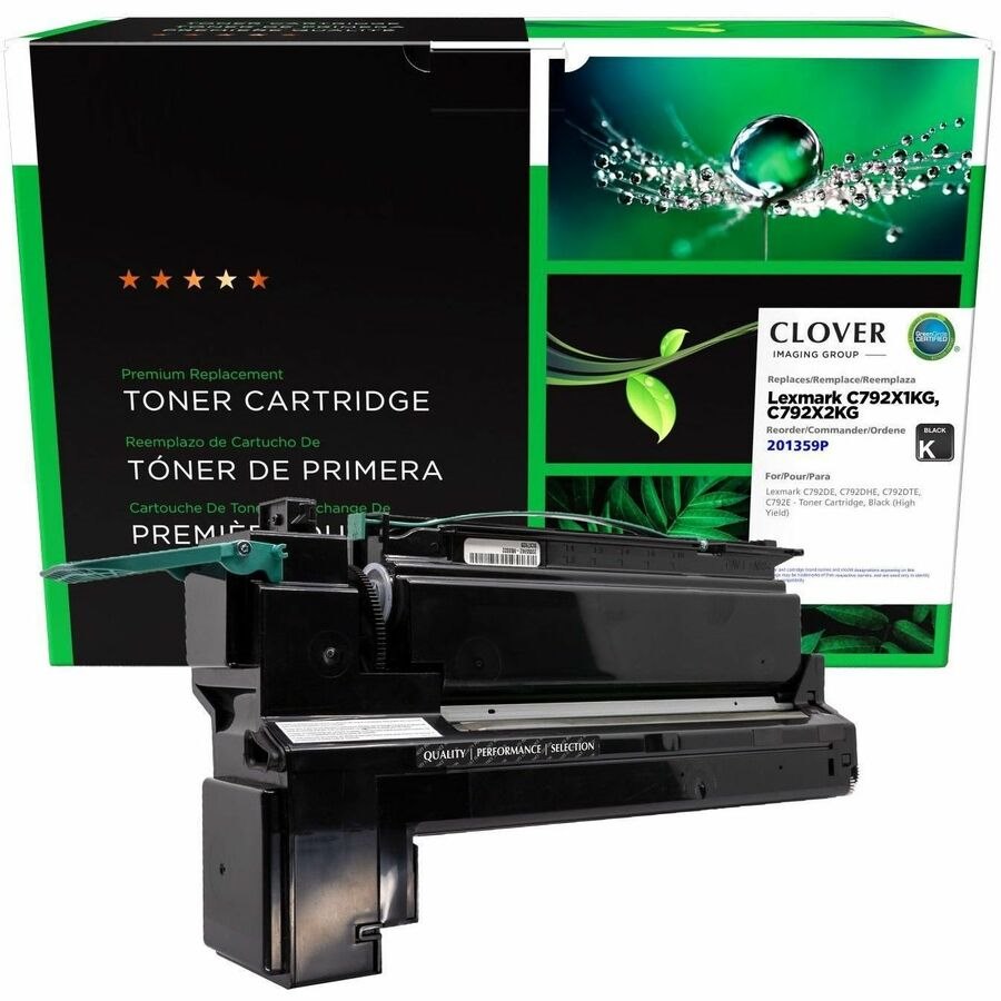 Clover Imaging Remanufactured High Yield Black Toner Cartridge for Lexmark C792