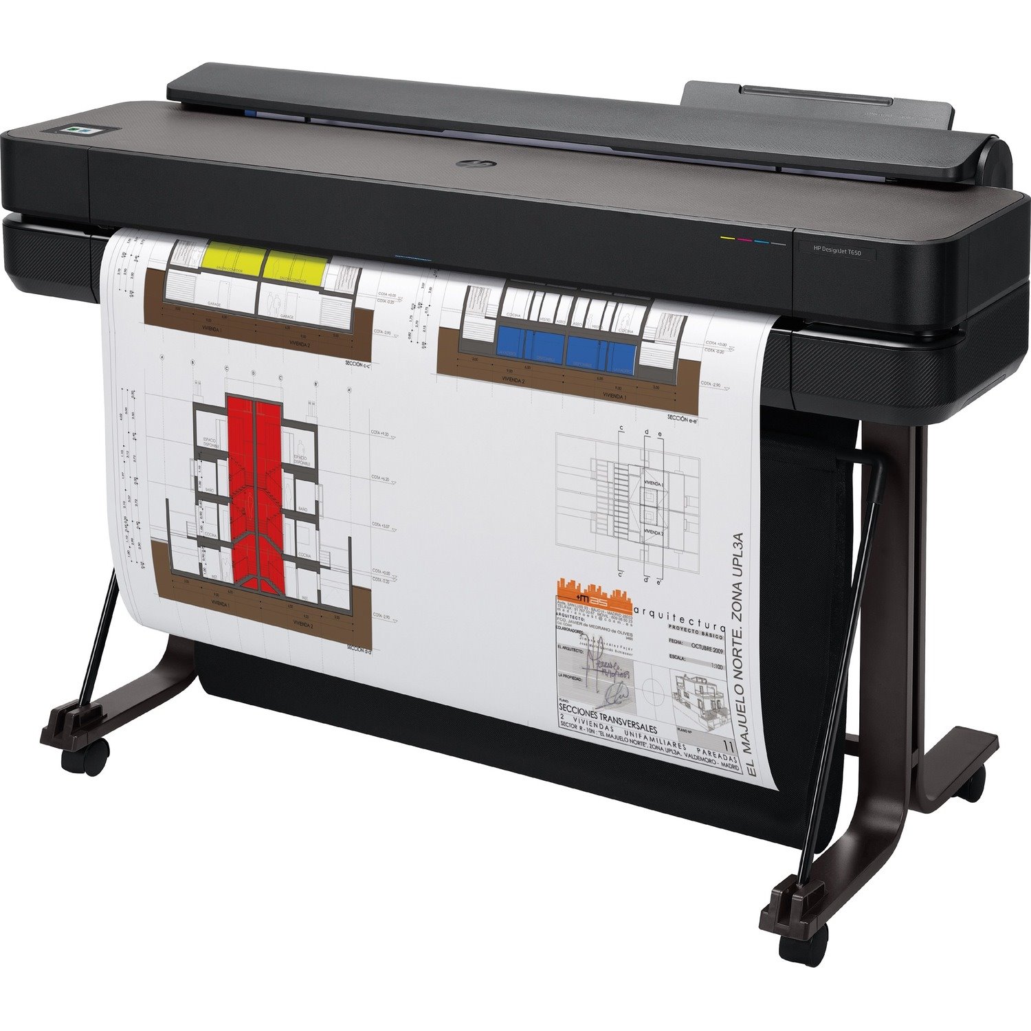 HP Designjet T650 Inkjet Large Format Printer - 914 mm (35.98") Print Width - Colour