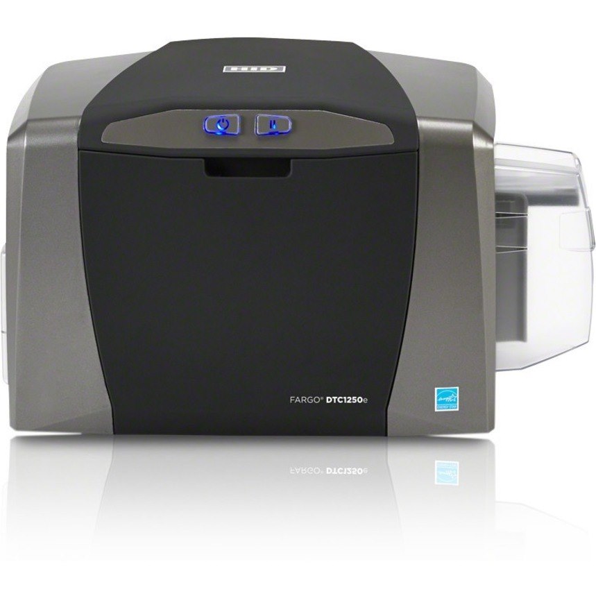 Fargo DTC1250e Single Sided Desktop Dye Sublimation/Thermal Transfer Printer - Color - Card Print - Fast Ethernet - USB