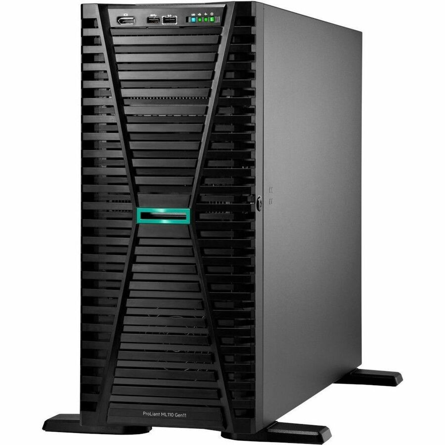 HPE ProLiant ML110 G11 4.5U Tower Server - 1 Xeon Silver 4510 2.40 GHz - 32 GB RAM - 12Gb/s SAS Controller