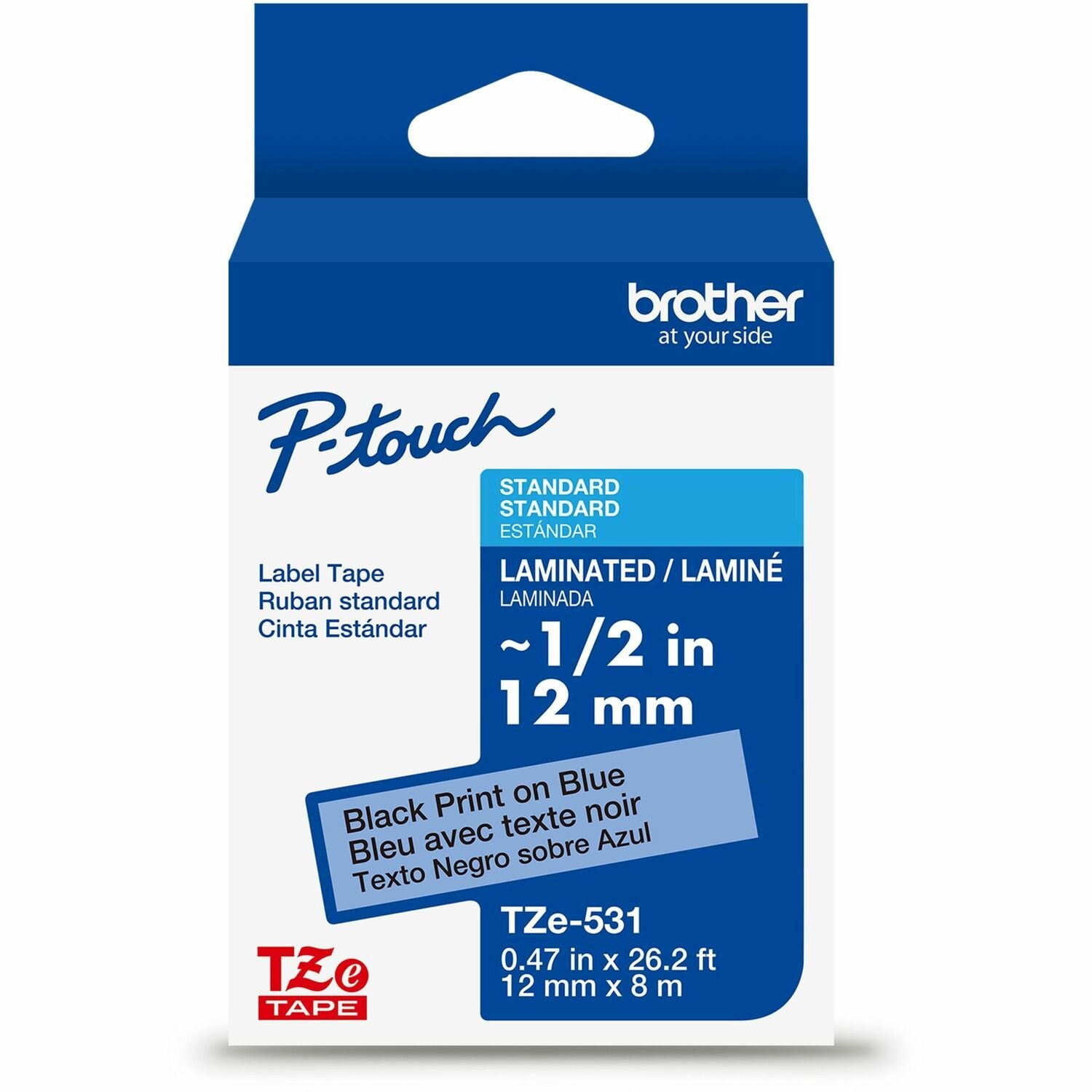 Brother P-touch TZe Laminated Label Tape