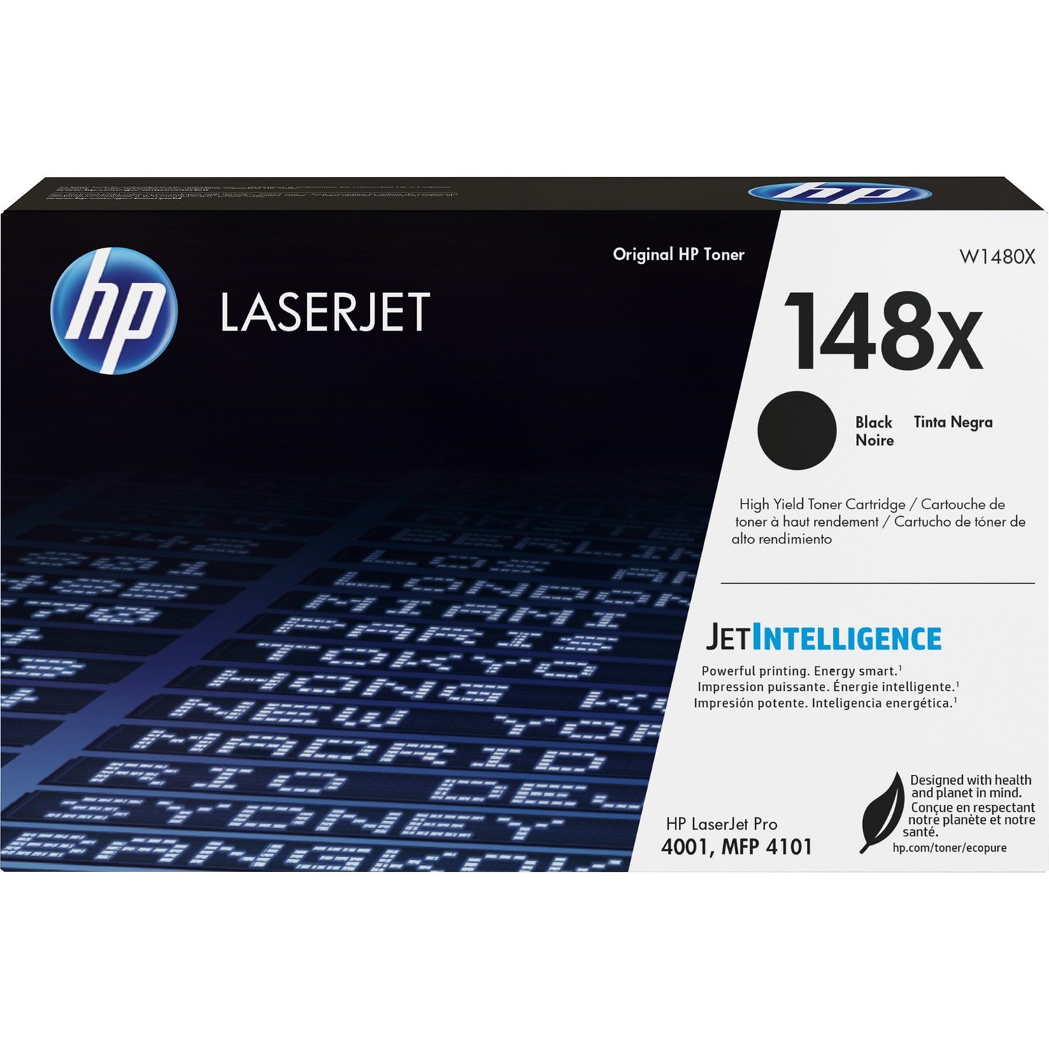 HP 148X BLACK TONER - HIGH YIELD. APPROX 9.5K PAGES - FOR 4001, 4101 SERIES PRINTERS