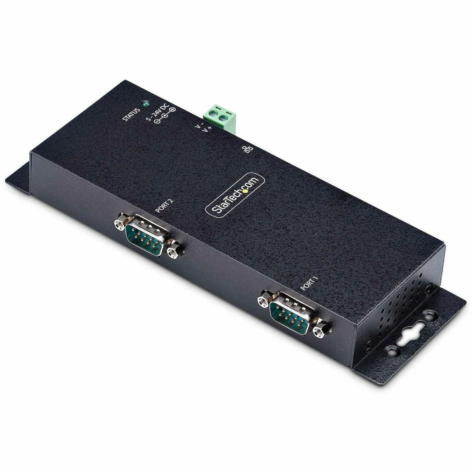 StarTech.com 2-Port Serial to Ethernet Adapter, IP Serial Device Server For Remote RS232 Devices, Wall/DIN Rail Mount, LAN To DB9 Converter