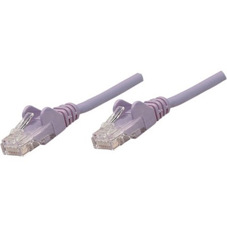 Intellinet Network Solutions Cat5e UTP Network Patch Cable, 0.5 ft (0.15 m), Purple