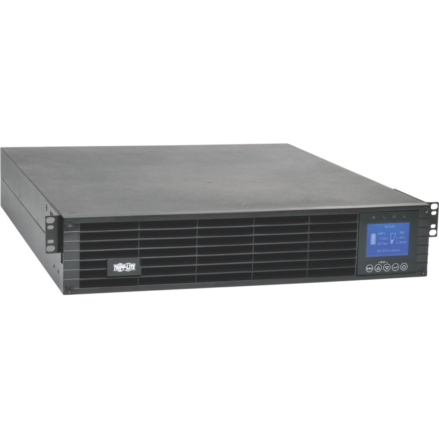 Eaton Tripp Lite Series 208/240V 3000VA 2.7kW Double-Conversion UPS - 8 Outlets, Extended Run, Card Slot, LCD, USB, DB9, 2U