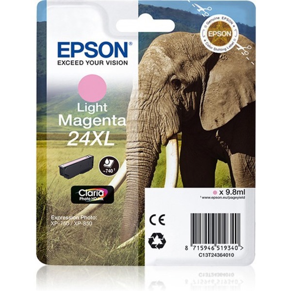 Epson Hoog Rendement Inkjet Inktcartridge - Licht magenta Verpakking