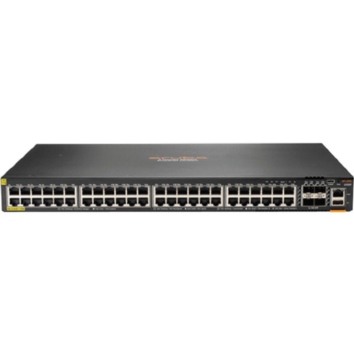 HPE CX 6200 48 Ports Manageable Ethernet Switch - Gigabit Ethernet, 10 Gigabit Ethernet - 10/100/1000Base-T, 10GBase-X - TAA Compliant