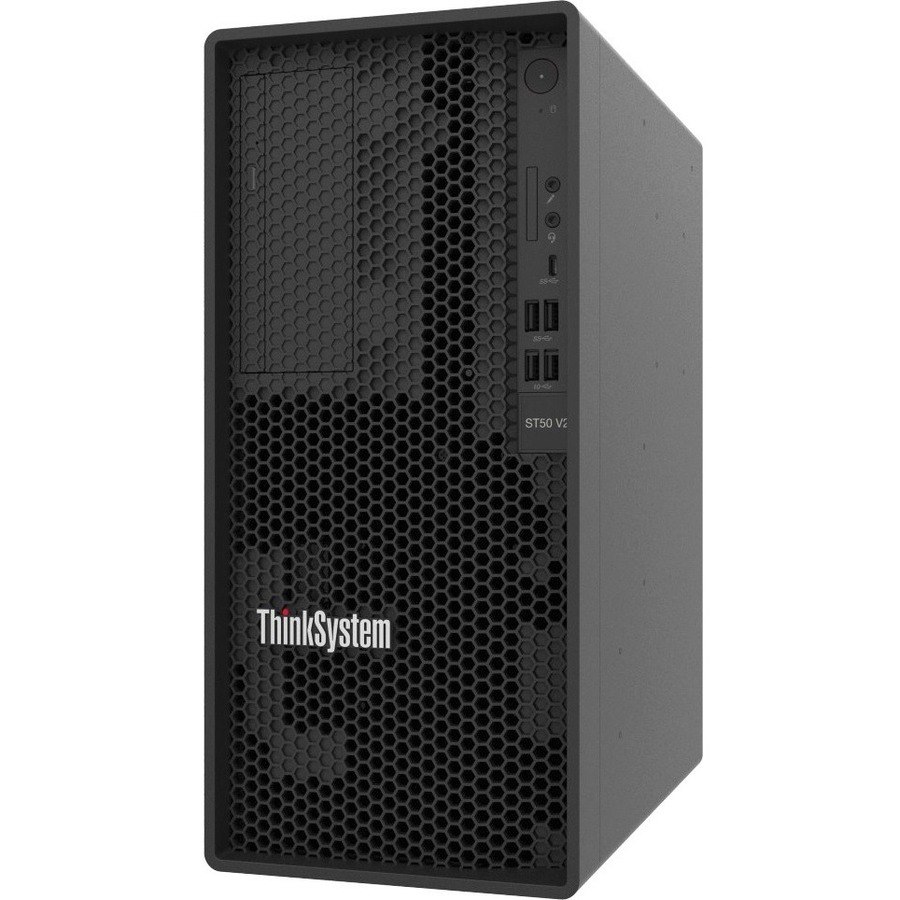 Lenovo ThinkSystem ST50 V2 7D8JA02YEA Tower Server - 1 Xeon E-2324G 3.10 GHz - 8 GB RAM - 2 TB HDD - (1 x 2TB) HDD Configuration - Serial ATA/600 Controller