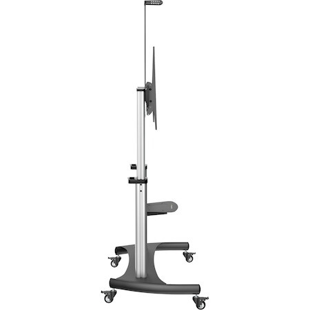 StarTech.com Mobile TV Stand, Heavy Duty Universal TV Cart for 60-100 inch Display (100kg/220lb), Height Adjustable Rolling TV Floor Stand