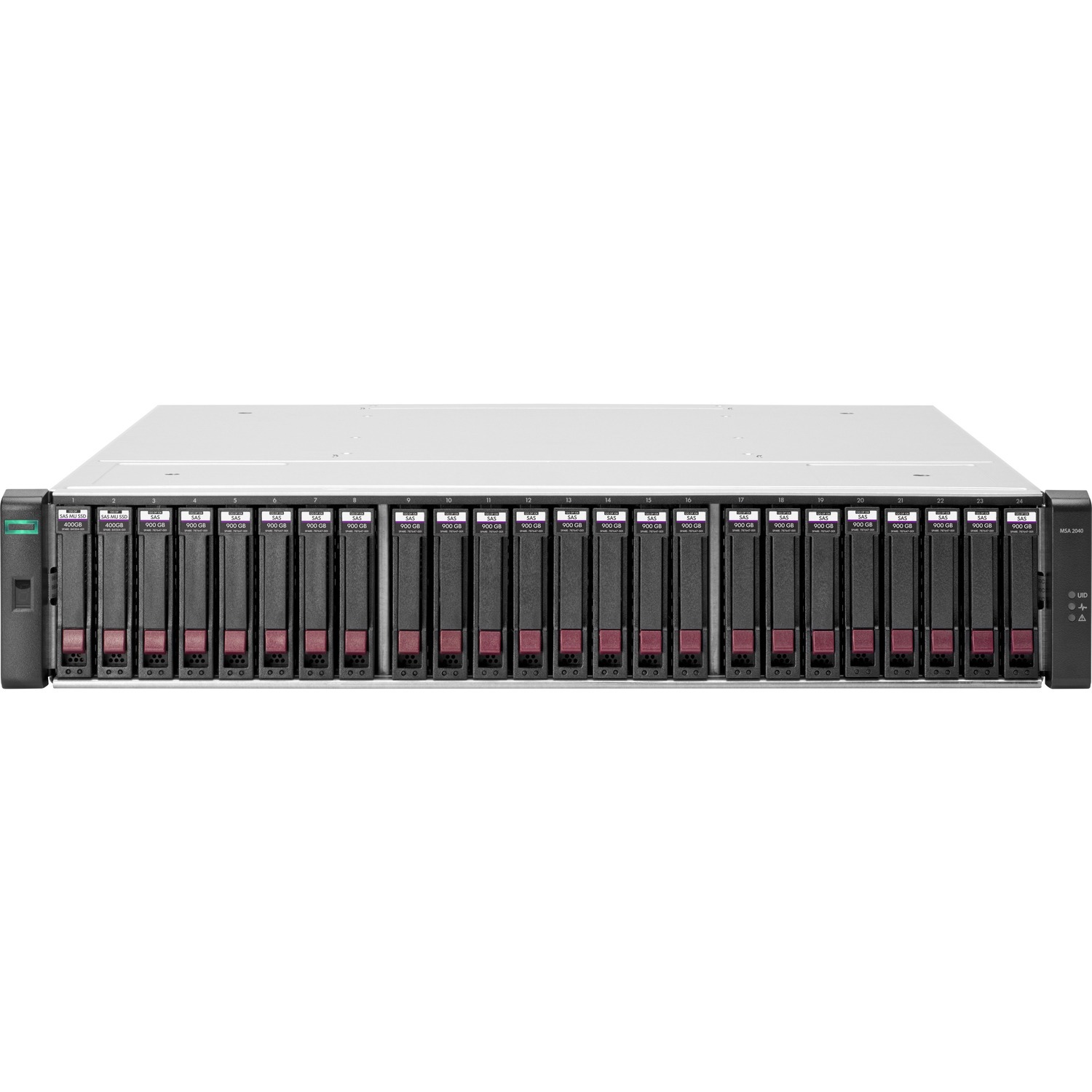 HPE 2042 24 x Total Bays DAS Storage System - 2U Rack-mountable