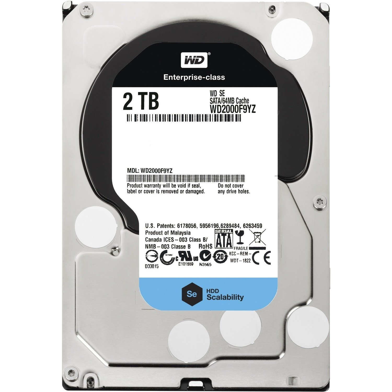 WD WD2000F9YZ 2 TB Hard Drive - 3.5" Internal - SATA (SATA/600)