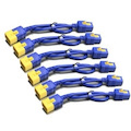 Power Cord Kit (6 ea), Locking, C19 to C20, 0.6m (2ft), Blue