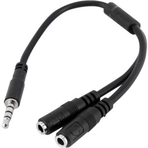 StarTech.com Headset adapter for headsets with separate headphone / microphone plugs - 3.5mm 4 position to 3 position and 2 position 3.5mm M/F