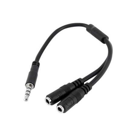 StarTech.com Headset adapter for headsets with separate headphone / microphone plugs - 3.5mm 4 position to 3 position and 2 position 3.5mm M/F