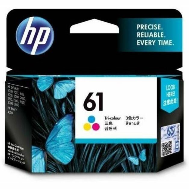 HP 61 Original Inkjet Ink Cartridge - Tri-colour Pack