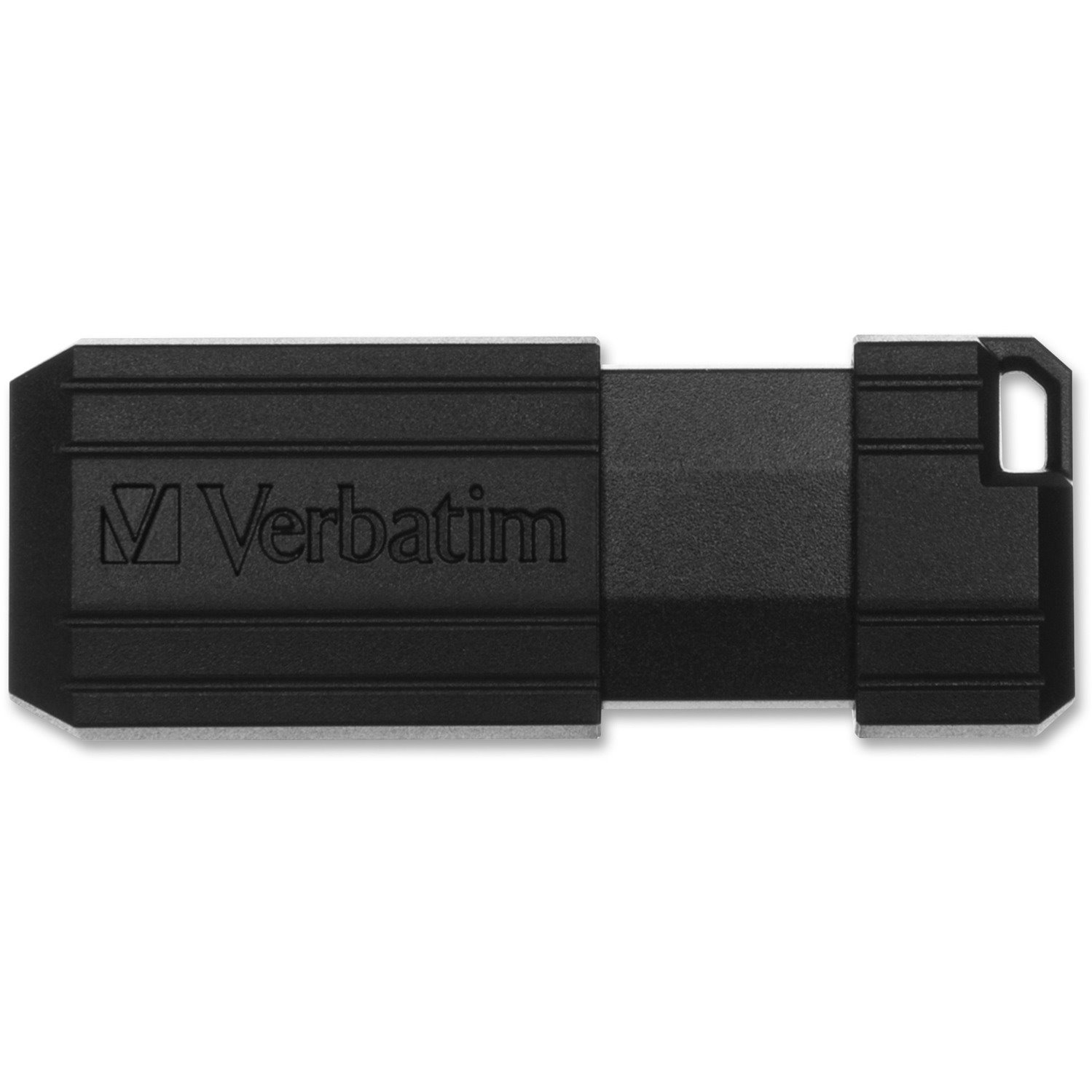 Verbatim PinStripe 64 GB USB 2.0 Type A Flash Drive - Black