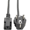 Eaton Tripp Lite Series European Computer Power Cord, C13 to Schuko, 10A, 250V, 17 AWG, 6 ft. (1.83 m), Black