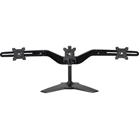 Amer Mounts Stand Based Triple Monitor Mount for three 15"-24" LCD/LED Flat Panel Screens