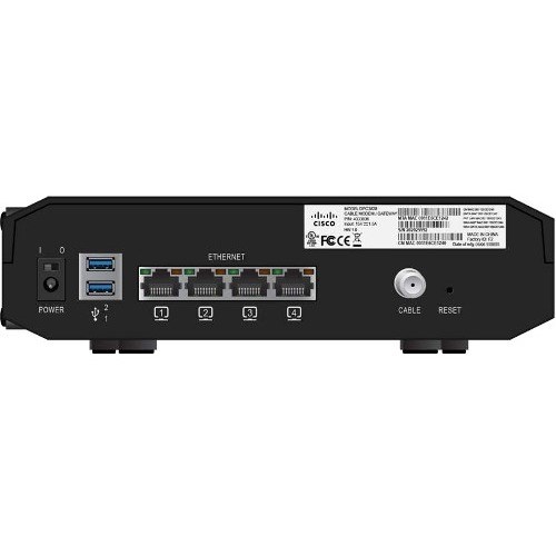 Cisco DPC3828 Wi-Fi 4 IEEE 802.11n Cable Modem/Wireless Router