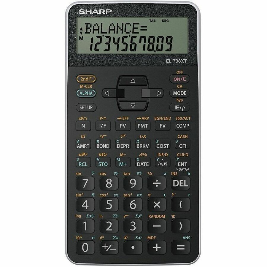 Sharp El738xtb Fully Featured Non-Programmable Financial Calculator