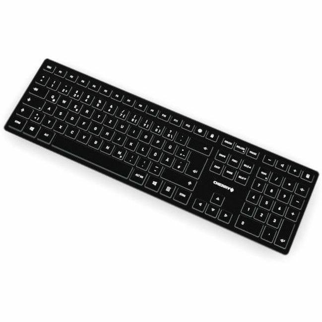 CHERRY JG-91 Keyboard - Wireless Connectivity - USB Type A Interface - Portuguese - Black, Grey