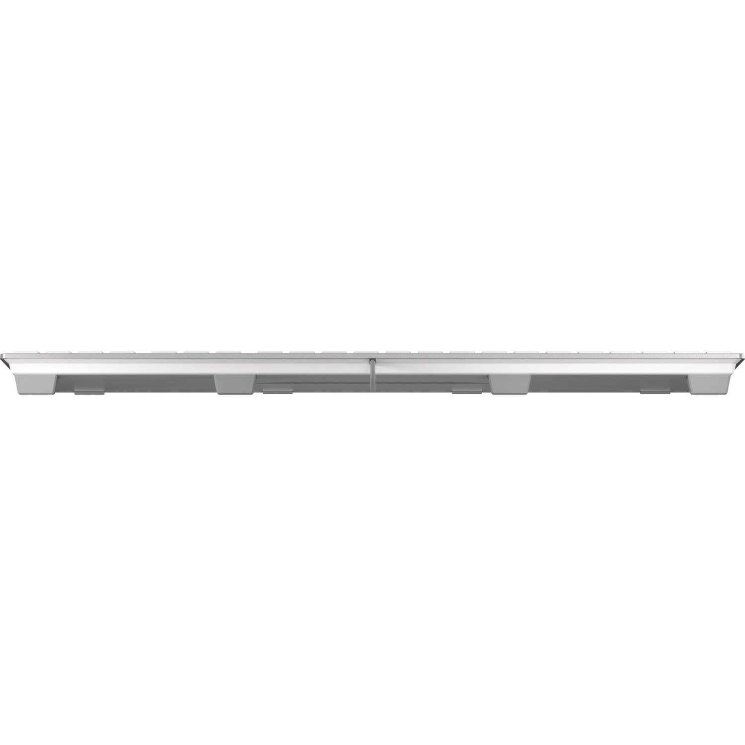 CHERRY KC 6000 SLIM Keyboard - Cable Connectivity - USB Type A Interface - French - AZERTY Layout - Silver, White
