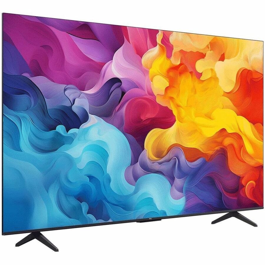 TCL V6B 75V6BK 74.50" (189.23 cm) Smart LED-LCD TV 2024 - 4K UHDTV - High Dynamic Range (HDR) - Brushed Titanium Metal