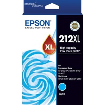 Epson 212XL Original High Yield Inkjet Ink Cartridge - Cyan - 1 Pack