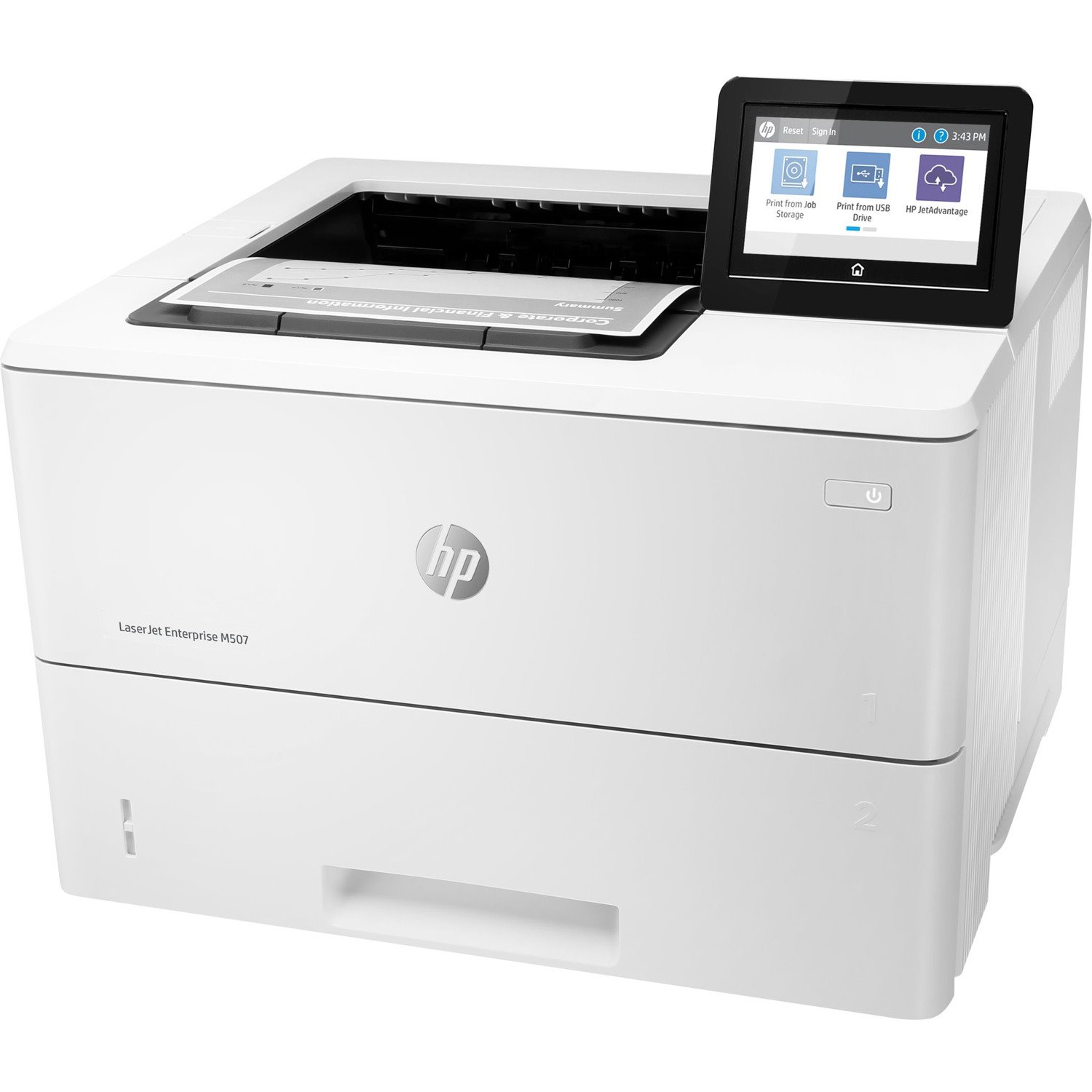 HP LaserJet Enterprise M507 M507dng Desktop Laser Printer - Monochrome