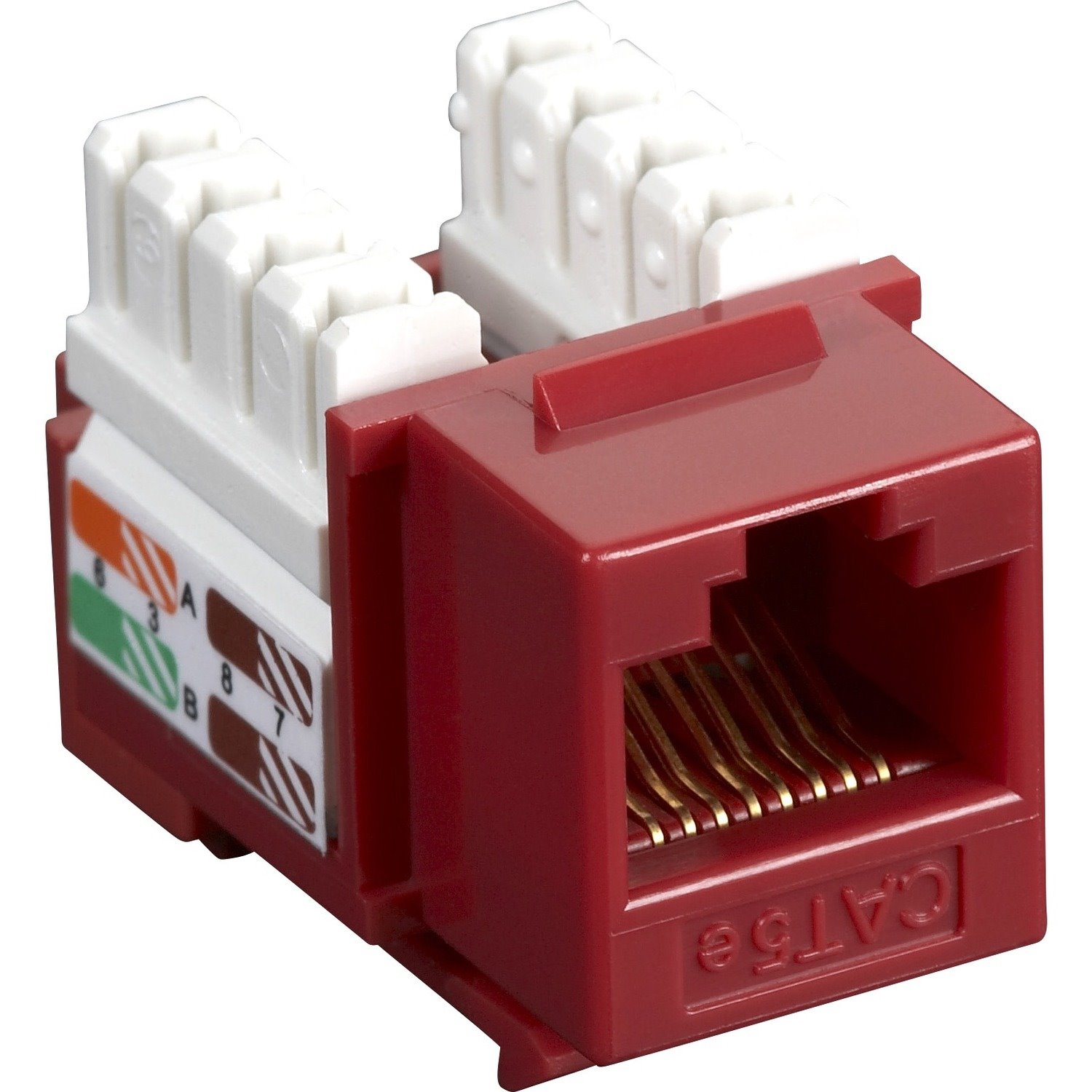 Black Box CAT5e Value Line Keystone Jack, Red