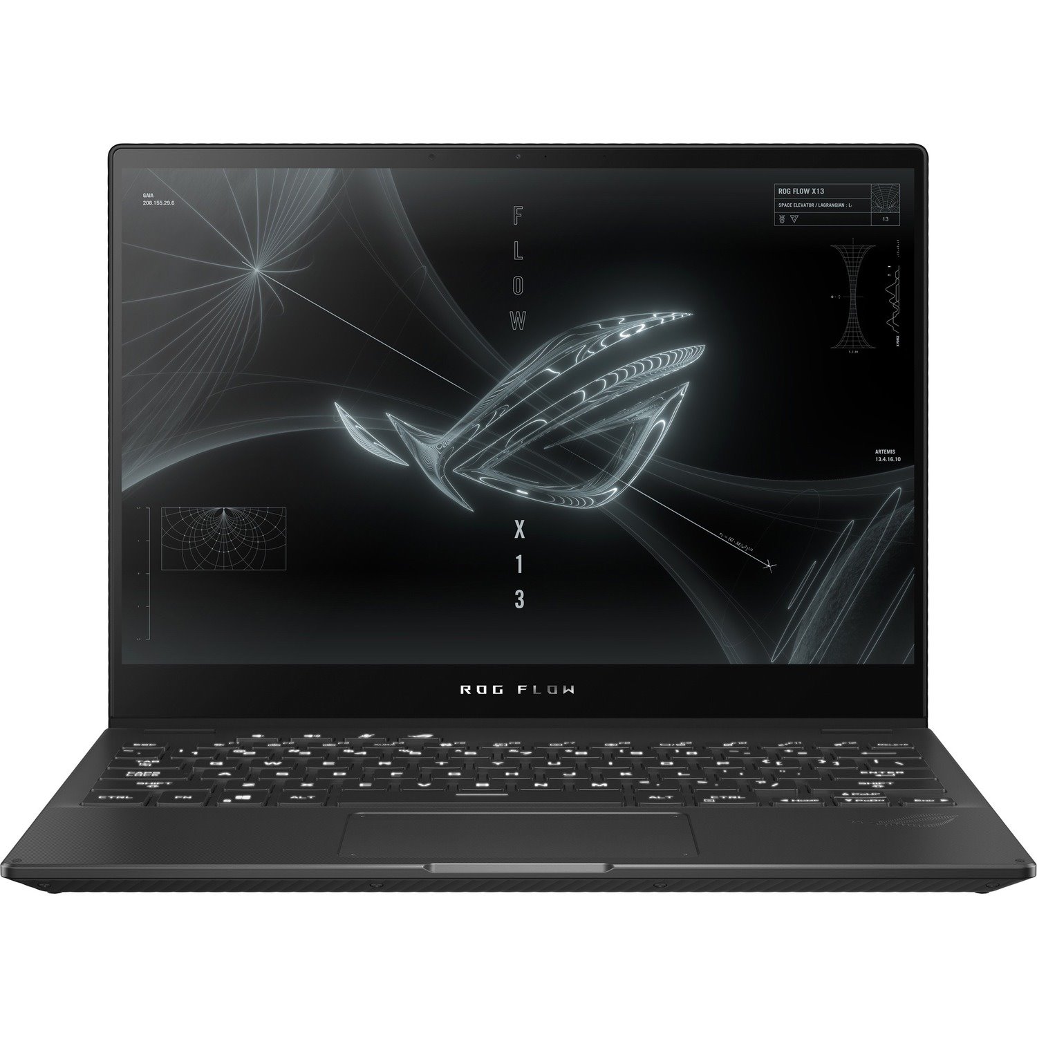 Asus ROG Flow X13 GV301 GV301QE-K5121R 34 cm (13.4") Touchscreen 2 in 1 Gaming Notebook - WQUXGA - 3840 x 2400 - AMD Ryzen 9 5980HS 3 GHz - 16 GB Total RAM - 1 TB SSD - Off Black