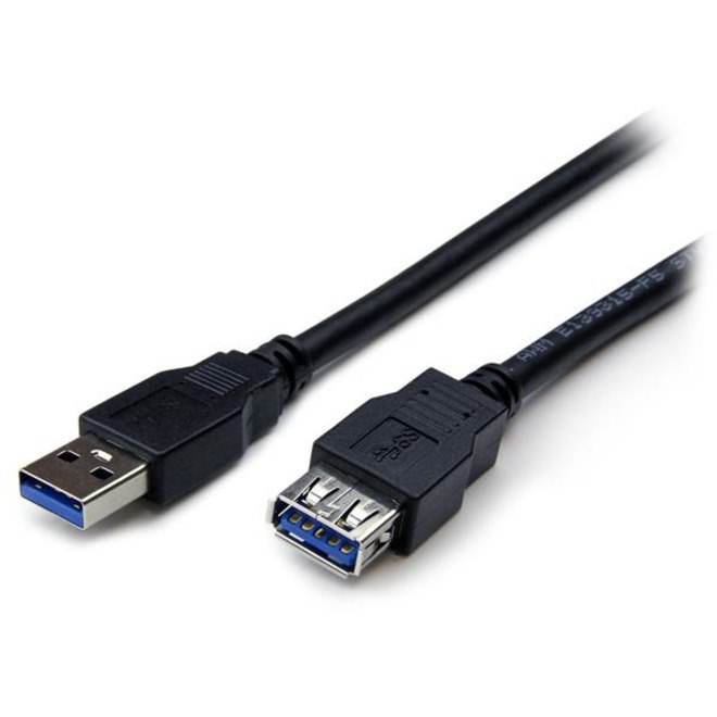 StarTech.com 2m Black SuperSpeed USB 3.0 (5Gbps) Extension Cable A to A - M/F