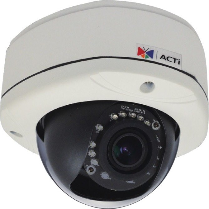 ACTi E82A 3 Megapixel Network Camera - Color, Monochrome - Dome