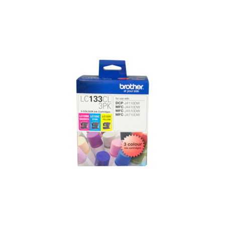 Brother LC133CL3PK Original Inkjet Ink Cartridge - Cyan, Magenta, Yellow - 3 / Pack