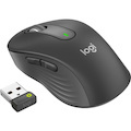 Logitech Signature M650 L Mouse - Bluetooth - USB Type A - Optical - 5 Button(s) - Graphite