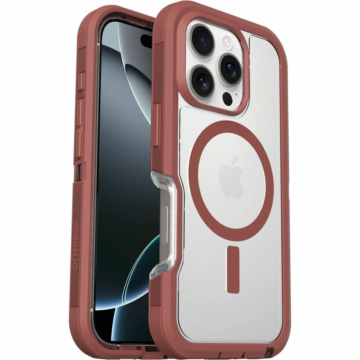 OtterBox Defender Series XT Rugged Case for Apple iPhone 16 Pro Smartphone - Brick Red