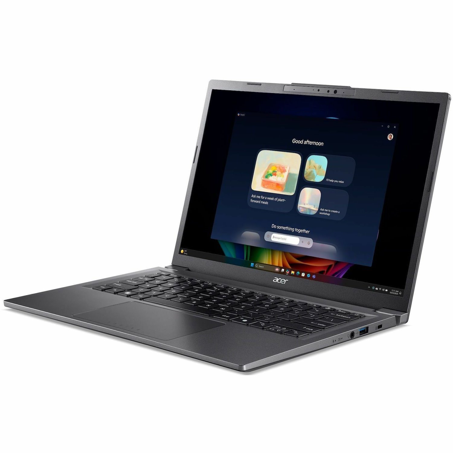 Acer Aspire 14 AI A14-52M A14-52M-71NB 35.6 cm (14") Copilot+ PC Notebook - WUXGA - 60 Hz - Intel Core Ultra 7 258V - 32 GB - 1 TB PCI Express NVMe 4.0 SSD - English (US) Keyboard - Iron