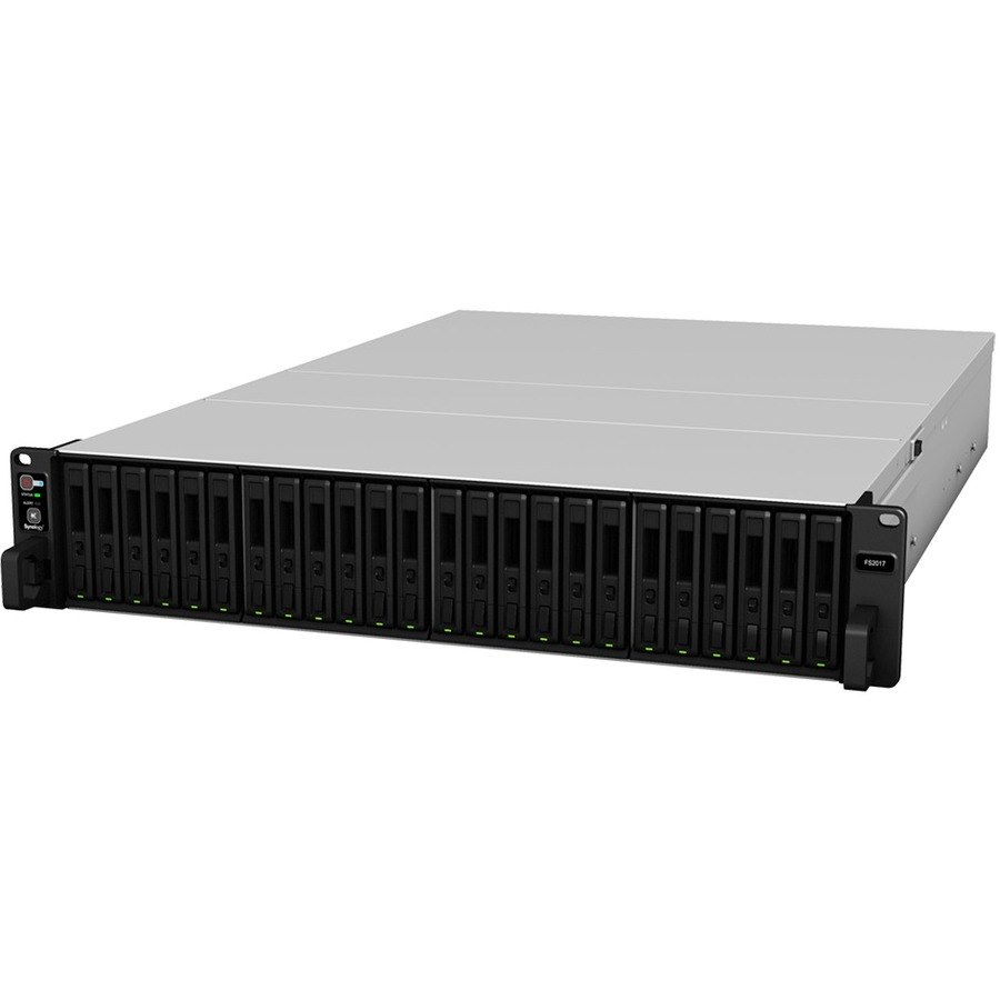 Synology FlashStation FS2017 24 x Total Bays SAN/NAS Storage System - Intel Xeon D-1541 Octa-core (8 Core) 2.10 GHz - 16 GB RAM - DDR SDRAM Rack-mountable